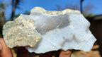 Natural Blue Lace Agate Geode Specimens  x 12 From Nsanje, Malawi - Toprock Gemstones and Minerals 