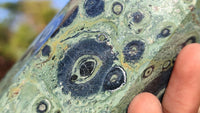 Polished Stromatolite Jasper / Nebula Stone Points x 2 From Katsepy, Madagascar - Toprock Gemstones and Minerals 