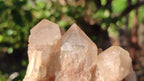 Natural Cascading White Phantom Smokey Quartz Clusters x 2 From Luena, Congo - Toprock Gemstones and Minerals 