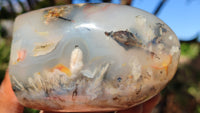 Polished Lovely Selection Of Agate Standing Free Forms  x 4 From Madagascar - Toprock Gemstones and Minerals 
