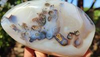 Polished Lovely Selection Of Agate Standing Free Forms  x 4 From Madagascar - Toprock Gemstones and Minerals 