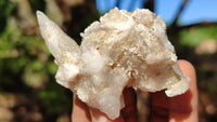Natural Drusy Quartz Coated Calcite Pseudomorph Crystals x 12 From Alberts Mountain, Lesotho - Toprock Gemstones and Minerals 