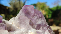 Natural Jacaranda Amethyst Clusters x 2 From Zambia - Toprock Gemstones and Minerals 
