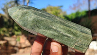 Polished Banded Green Fuchsite Quartz Points  x 6 From Madagascar - Toprock Gemstones and Minerals 