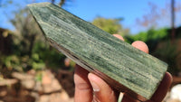 Polished Banded Green Fuchsite Quartz Points  x 6 From Madagascar - Toprock Gemstones and Minerals 
