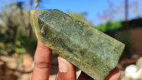 Polished Banded Green Fuchsite Quartz Points  x 6 From Madagascar - Toprock Gemstones and Minerals 