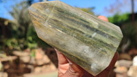 Polished Banded Green Fuchsite Quartz Points  x 6 From Madagascar - Toprock Gemstones and Minerals 