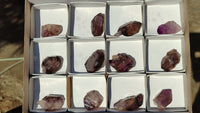 Natural Window Amethyst Crystal Specimens  x 12 From Chiredzi, Zimbabwe - Toprock Gemstones and Minerals 
