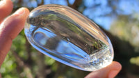 Polished Semi Optic Clear Quartz Galet / Palm Stones x 12 From Madagascar - Toprock Gemstones and Minerals 