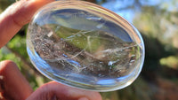 Polished Semi Optic Clear Quartz Galet / Palm Stones x 12 From Madagascar - Toprock Gemstones and Minerals 