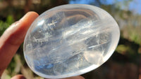 Polished Semi Optic Clear Quartz Galet / Palm Stones x 12 From Madagascar - Toprock Gemstones and Minerals 