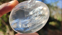 Polished Semi Optic Clear Quartz Galet / Palm Stones x 12 From Madagascar - Toprock Gemstones and Minerals 