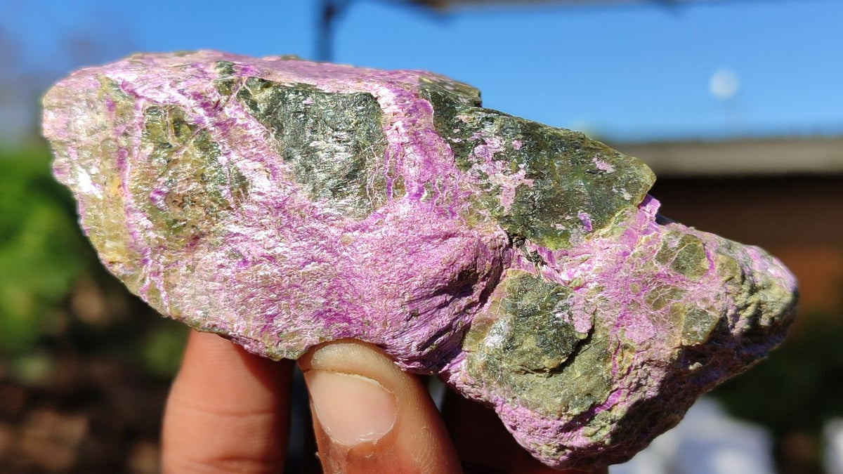 Natural Rough Stichtite Cobbed Specimens x 12 From Barberton, South Africa - Toprock Gemstones and Minerals 