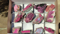 Natural Salrose Cobaltion Dolomite Specimens x 12 From Kakanda, Congo - Toprock Gemstones and Minerals 