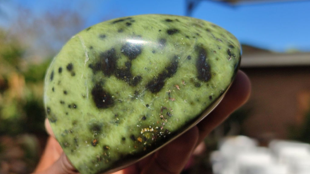 Polished Spotted Leopard Stone Standing Free Forms  x 7 From Zimbabwe - Toprock Gemstones and Minerals 