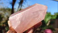 Polished Gemmy Pink Rose Quartz Points x 6 From Madagascar - Toprock Gemstones and Minerals 