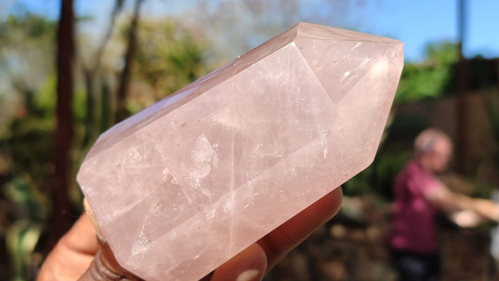 Polished Gemmy Pink Rose Quartz Points x 6 From Madagascar - Toprock Gemstones and Minerals 