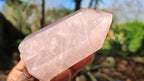 Polished Gemmy Pink Rose Quartz Points x 6 From Madagascar - Toprock Gemstones and Minerals 