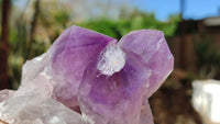 Natural Jacaranda Amethyst Clusters x 2 From Zambia - Toprock Gemstones and Minerals 