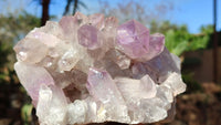 Natural Jacaranda Amethyst Clusters x 2 From Zambia - Toprock Gemstones and Minerals 