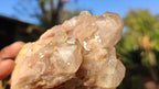 Natural Cascading White Phantom Smokey Quartz Clusters x 6 From Luena, Congo - Toprock Gemstones and Minerals 