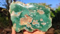 Polished One Side Polished Emerald Mtorolite Plates  x 3 From Zimbabwe - Toprock Gemstones and Minerals 