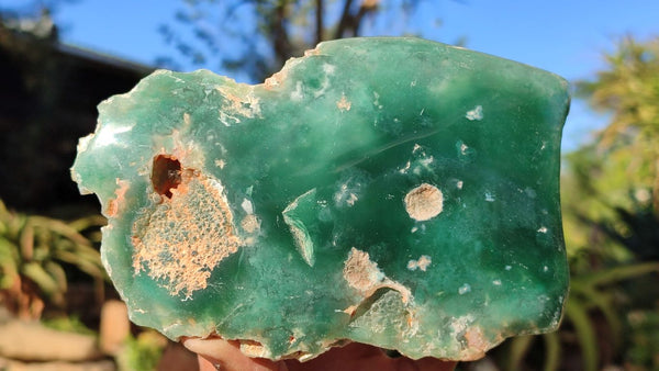 Polished One Side Polished Emerald Mtorolite Plates  x 3 From Zimbabwe - Toprock Gemstones and Minerals 
