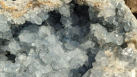 Natural Extra Large Blue Celestite Geode Specimen  x 1 From Madagascar - Toprock Gemstones and Minerals 