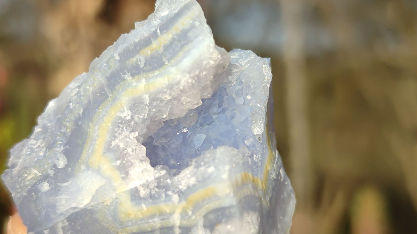 Natural Etched Blue Chalcedony Specimens  x 35 From Nsanje, Malawi - Toprock Gemstones and Minerals 