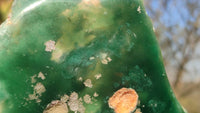 Polished On One Side Emerald Mtorolite Plates x 2 From Mutorashanga, Zimbabwe - Toprock Gemstones and Minerals 