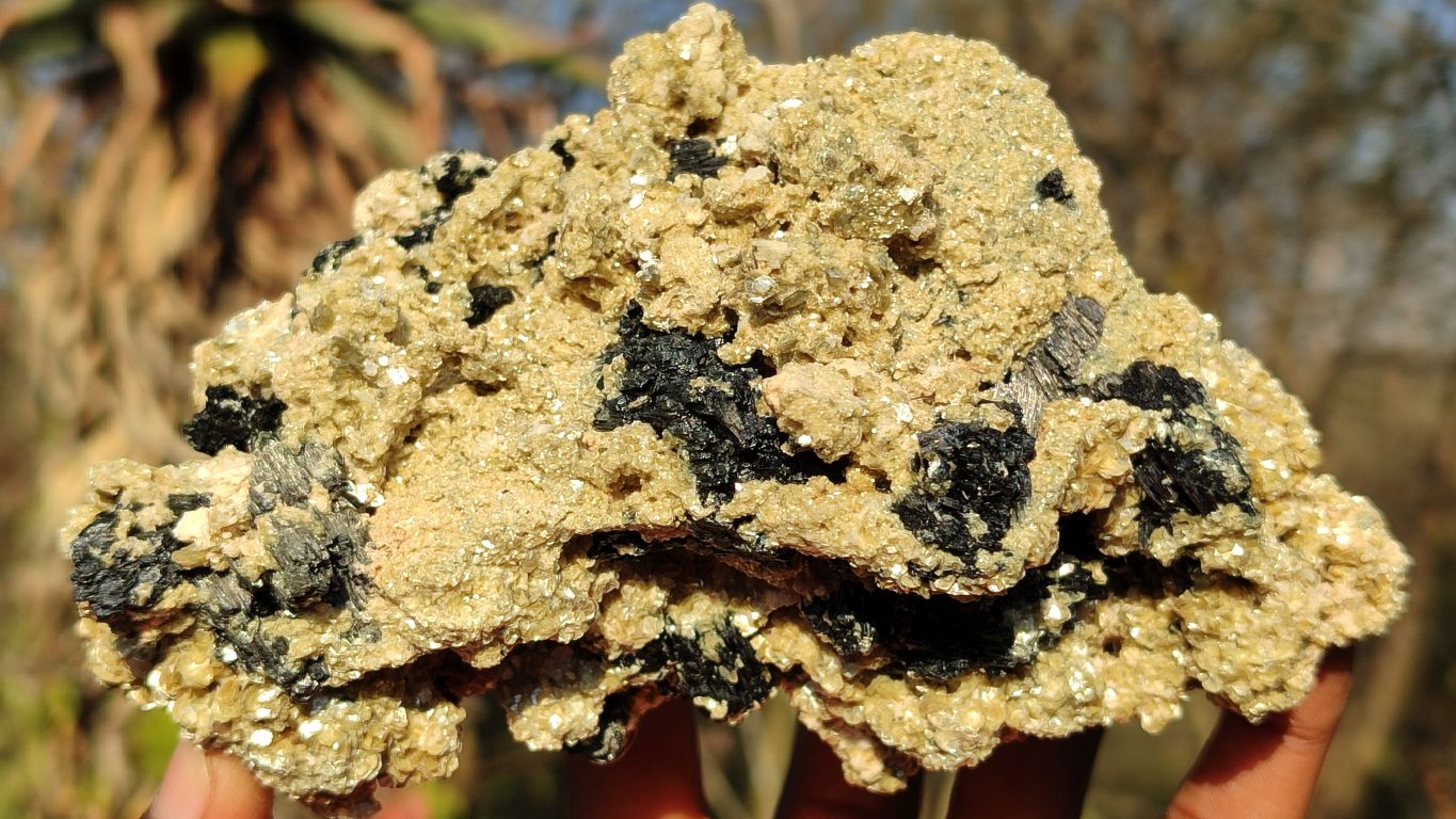 Natural Schorl Black Tourmaline Specimens x 4 From Erongo, Namibia - Toprock Gemstones and Minerals 