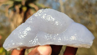 Natural Etched Blue Chalcedony Specimens  x 12 From Nsanje, Malawi - Toprock Gemstones and Minerals 