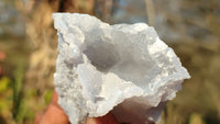 Natural Etched Blue Chalcedony Specimens  x 12 From Nsanje, Malawi - Toprock Gemstones and Minerals 