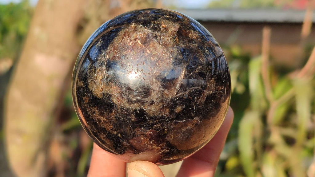 Polished Rare Iolite Spheres x 3 From Ambatofinandrahana, Madagascar - Toprock Gemstones and Minerals 