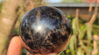 Polished Rare Iolite Spheres x 3 From Ambatofinandrahana, Madagascar - Toprock Gemstones and Minerals 