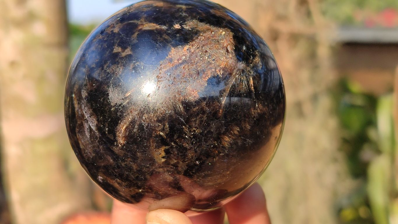 Polished Rare Iolite Spheres x 3 From Ambatofinandrahana, Madagascar - Toprock Gemstones and Minerals 