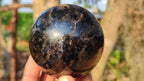 Polished Rare Iolite Spheres x 3 From Ambatofinandrahana, Madagascar - Toprock Gemstones and Minerals 