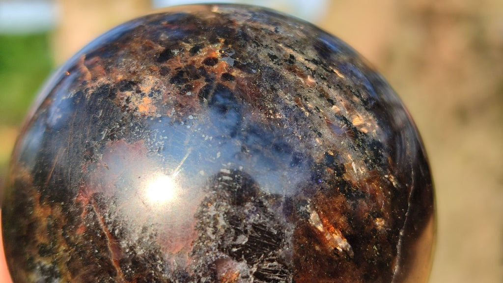 Polished Rare Iolite Spheres x 3 From Ambatofinandrahana, Madagascar - Toprock Gemstones and Minerals 