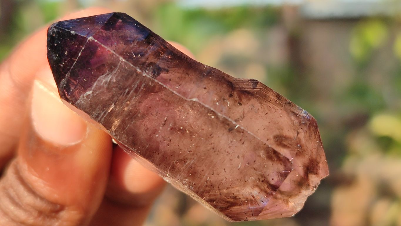 Natural Skeletal & Sceptre Smokey Amethyst Crystals  x 12 From Chiredzi, Zimbabwe - Toprock Gemstones and Minerals 