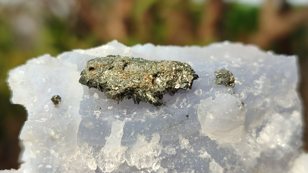 Natural Etched Blue Chalcedony Specimens  x 12 From Nsanje, Malawi - Toprock Gemstones and Minerals 