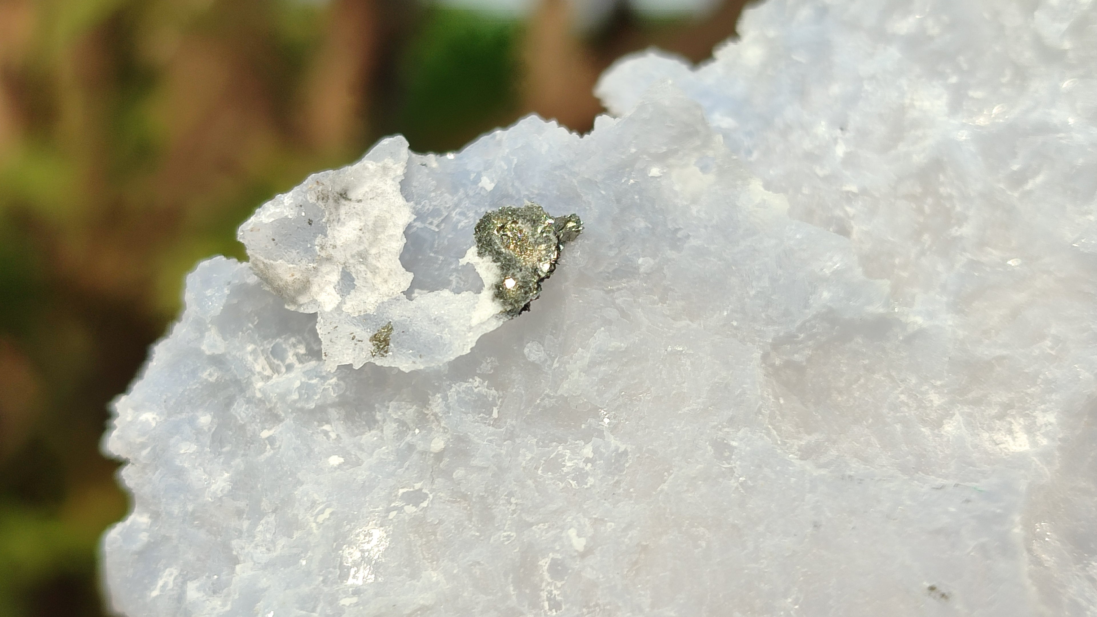 Natural Etched Blue Chalcedony Specimens  x 12 From Nsanje, Malawi - Toprock Gemstones and Minerals 