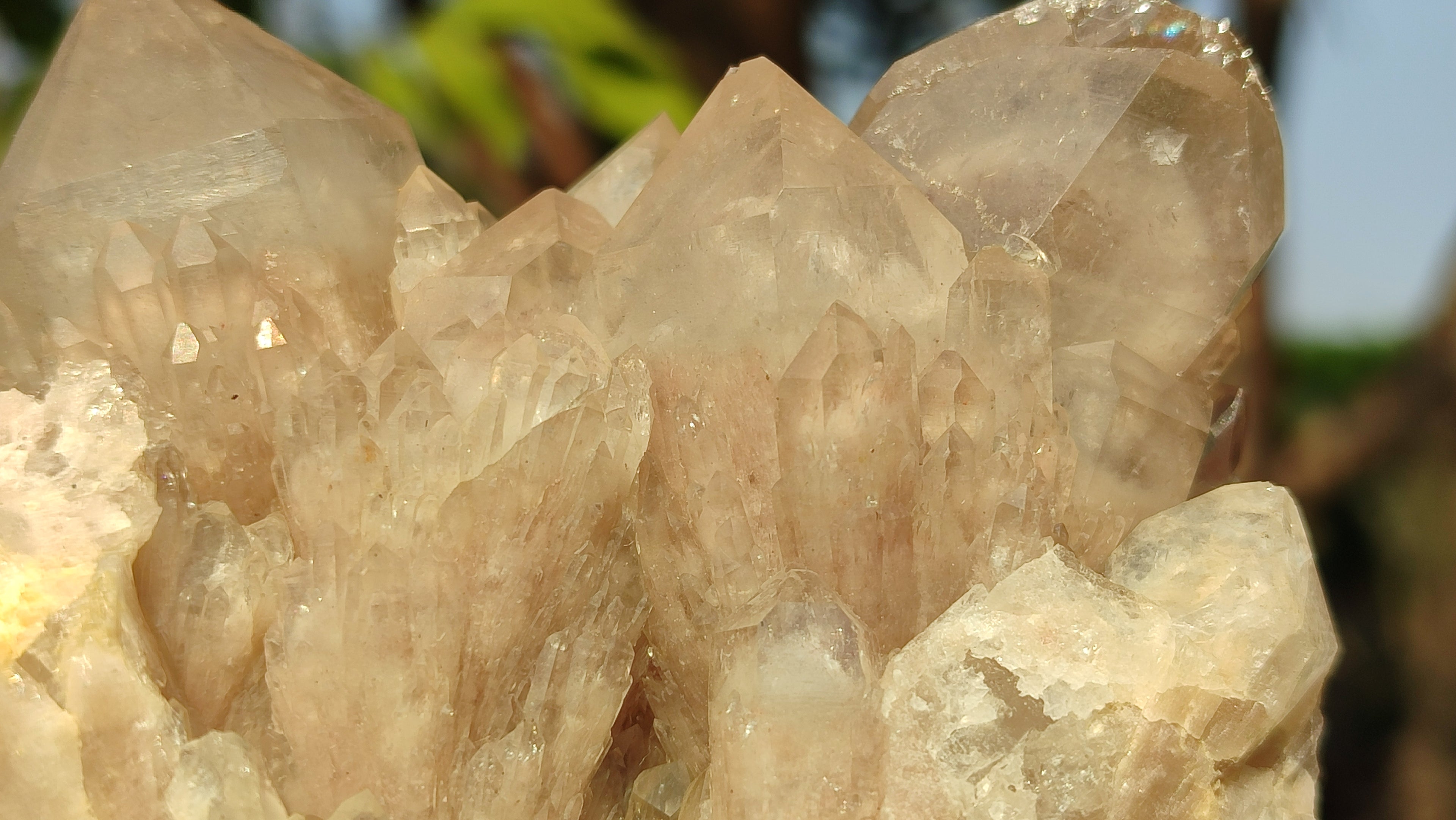 Natural Cascading Smokey Quartz Clusters  x 2 From Luena, Congo - Toprock Gemstones and Minerals 