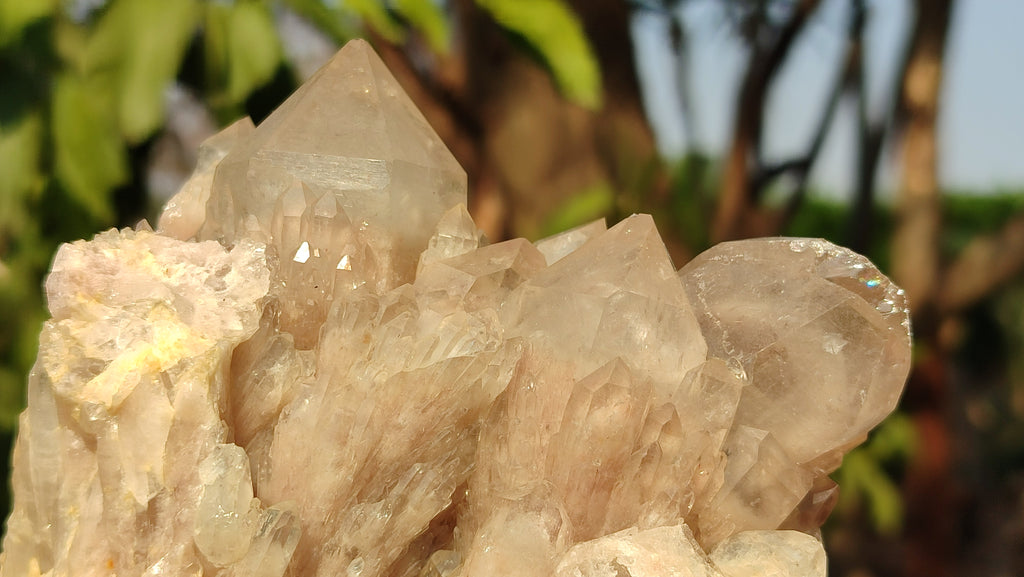 Natural Cascading Smokey Quartz Clusters  x 2 From Luena, Congo - Toprock Gemstones and Minerals 