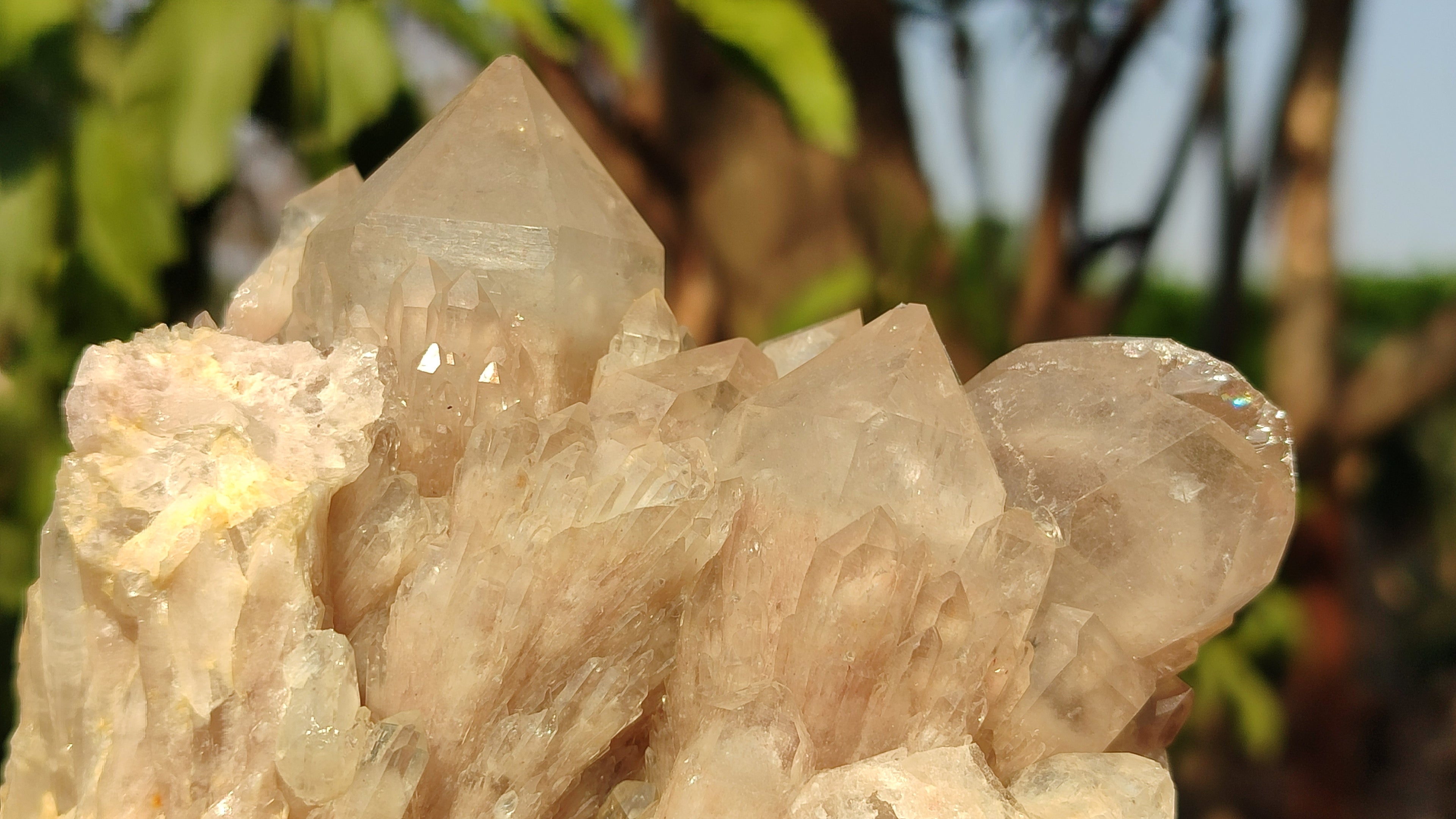 Natural Cascading Smokey Quartz Clusters  x 2 From Luena, Congo - Toprock Gemstones and Minerals 