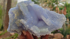 Natural Etched Blue Chalcedony Specimens  x 3 From Nsanje, Malawi - Toprock Gemstones and Minerals 