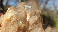 Natural Cascading Smokey Quartz Clusters x 2 From Congo - Toprock Gemstones and Minerals 