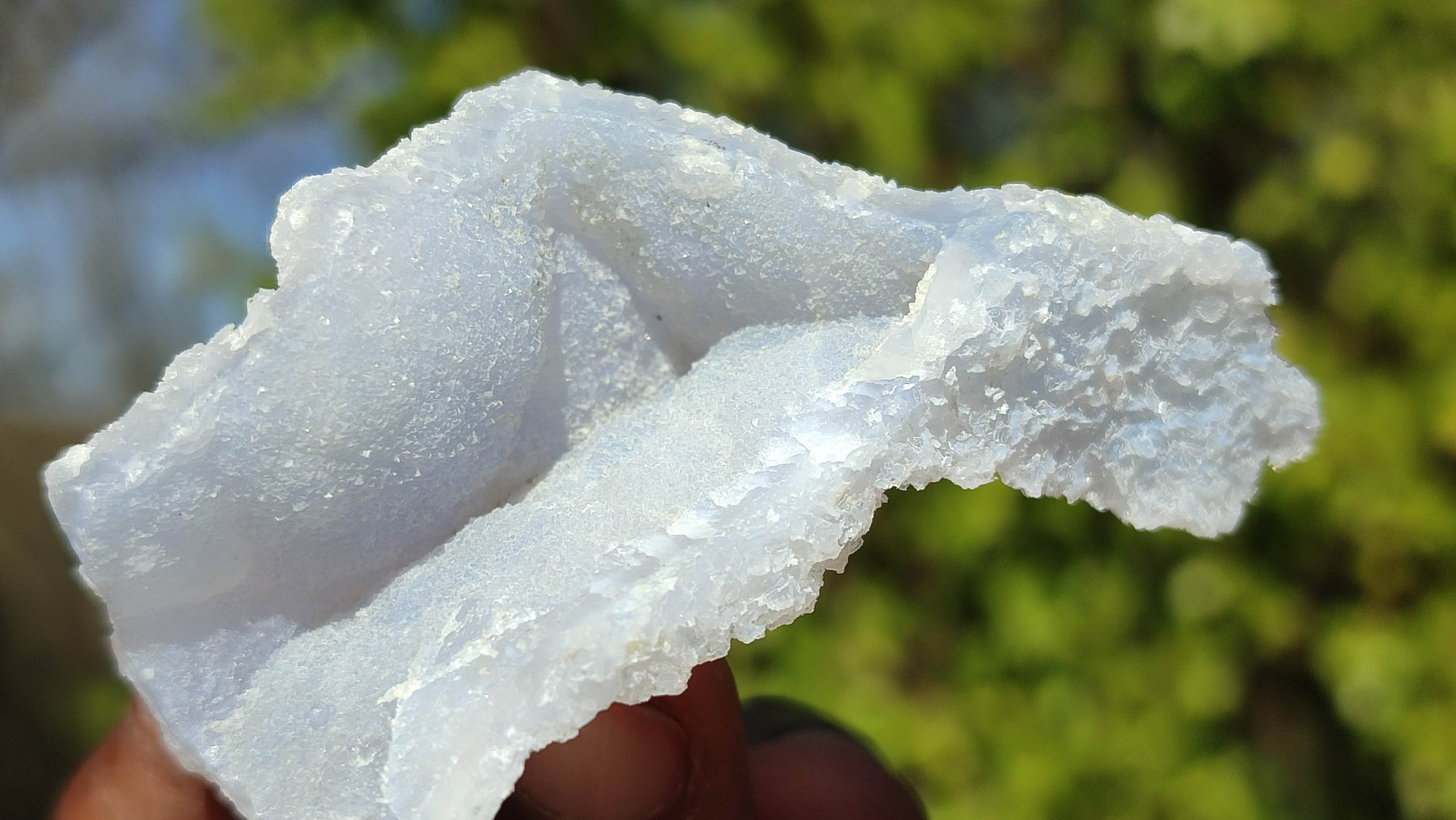 Natural Etched Blue Chalcedony Specimens  x 35 From Nsanje, Malawi - Toprock Gemstones and Minerals 