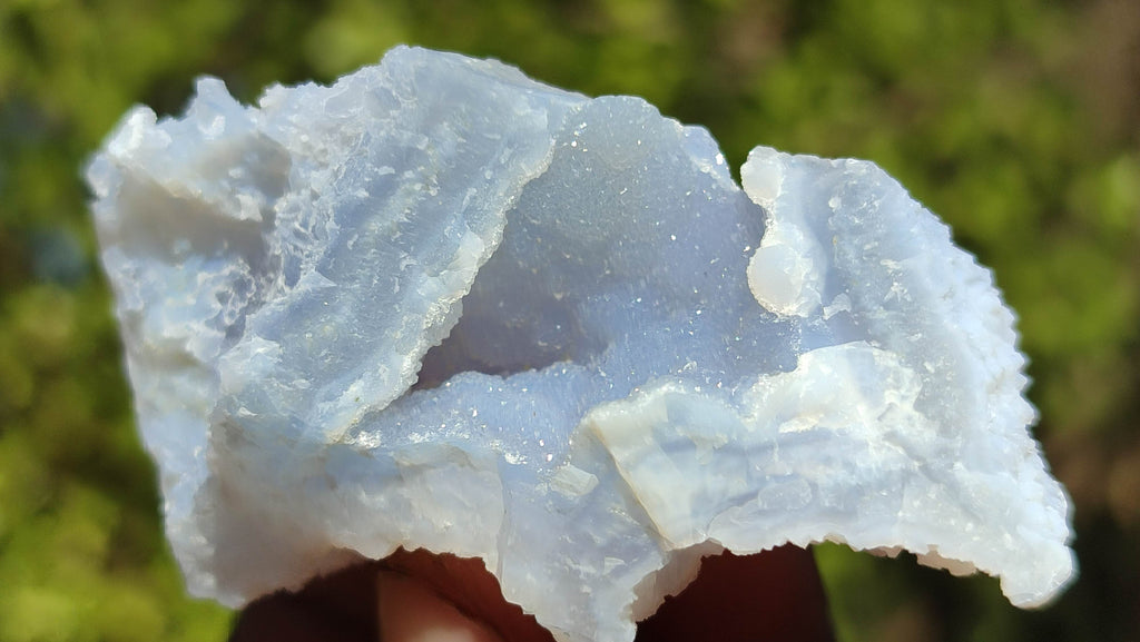 Natural Etched Blue Chalcedony Specimens  x 35 From Nsanje, Malawi - Toprock Gemstones and Minerals 