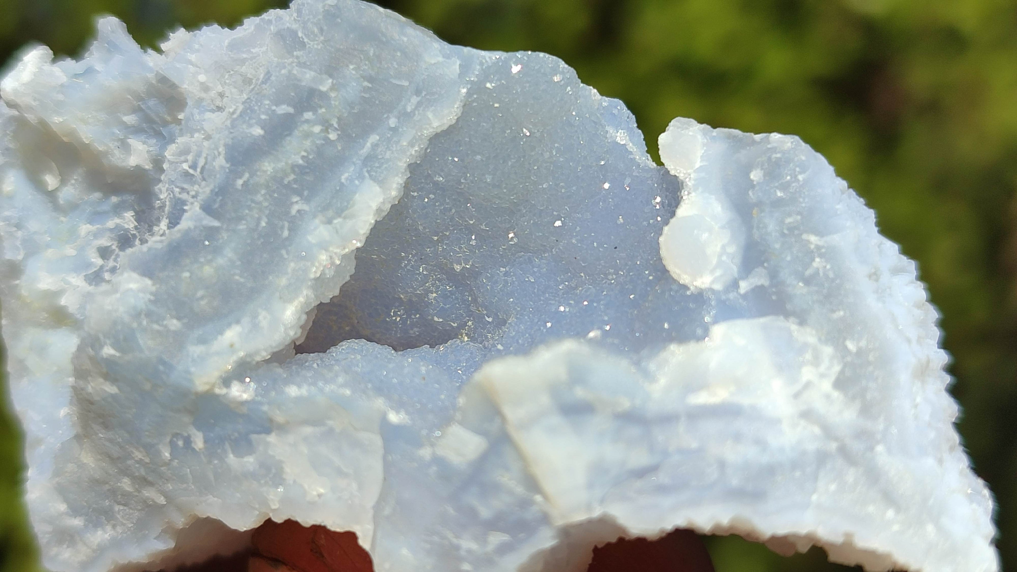 Natural Etched Blue Chalcedony Specimens  x 35 From Nsanje, Malawi - Toprock Gemstones and Minerals 