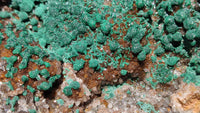 Natural Rare Ball Malachite On Drusy Quartz & Dolomite Specimens x 2 From Kambove, Congo - Toprock Gemstones and Minerals 